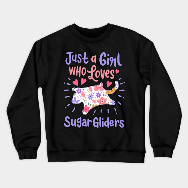 Sugar Gliders Sugar Glider Lover Crewneck Sweatshirt by KAWAIITEE